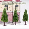 thumbnail image 3 of Toystoory Paquete de 15 árboles de Navidad artificiales paisaje jardín arquitectura manualidades Decoración del hogar, 3 of 6