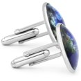 thumbnail image 3 of SuperJeweler Stainless Steel World Map Cufflinks For Men, Fits Standard Shirt, 3 of 6