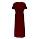 thumbnail image 3 of Gibobby Vestido Causal para Mujer de Verano Vestido largo dividido con bolsillo informal a la moda de color sólido con cuello en V para mujer(Rojo,XL), 3 of 5