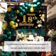 thumbnail image 5 of Matsuzay Decoración de fiesta de cumpleaños serpentina de poliéster telón de fondo fotografía Prop Banner Kits de decoración para fiestas, 5 of 6