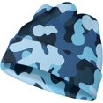 thumbnail image 1 of Tuque de Chasse Camouflage à Revers pour Hommes, Légère, Extérieure, Exercice, Décontractée, Douce, Chaude, Hiver, Bonnet, 1 of 5