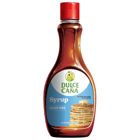 Dulce Caña Sugar Free Maple Flavor Syrup, 12 Ounce (355 Milliliter) Squeeze Bottle, No High Fructose Corn Syrup
