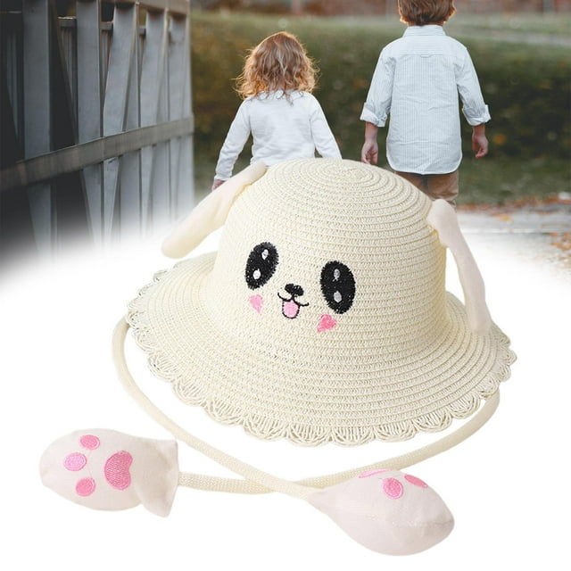 Gorros para Sombrero para el sol 52 cm CUTICAT Bebé Pesca Playa Panamá Gorra Linda para niñas de 3-10 años Playa Verano al aire libre Sombrero de sol para niños