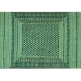 thumbnail image 1 of Ahgly Company Machine Washable Indoor Rectangle Southwestern Turquoise Blue Country Area Rugs, 5' x 8', 1 of 4