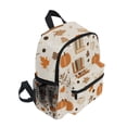 thumbnail image 2 of FORMRS School Backpack with Front Zippered Pocket 12" Student Travel Daypack, Orange Fall Pumpkin, 2 of 6