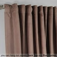 thumbnail image 5 of 3S Brother's Extra Long Solid Luxury Matte Velvet Soft Curtain Pale Taupe Single Panel Hanging Back Tap & Rod Pocket Home Décor 5-25 Feet Custom Made Curtains -Made in Turkey Each(52"x300"), 5 of 7