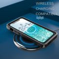 thumbnail image 4 of Wekity iPhone 12 Pro Case Waterproof Small Dots Built-in Screen Protector Shockproof Dustproof Full Body Sealed Underwater Protective Case for Apple 12 Pro 6.1 Inch (Black,for IPhone12 Pro), 4 of 7