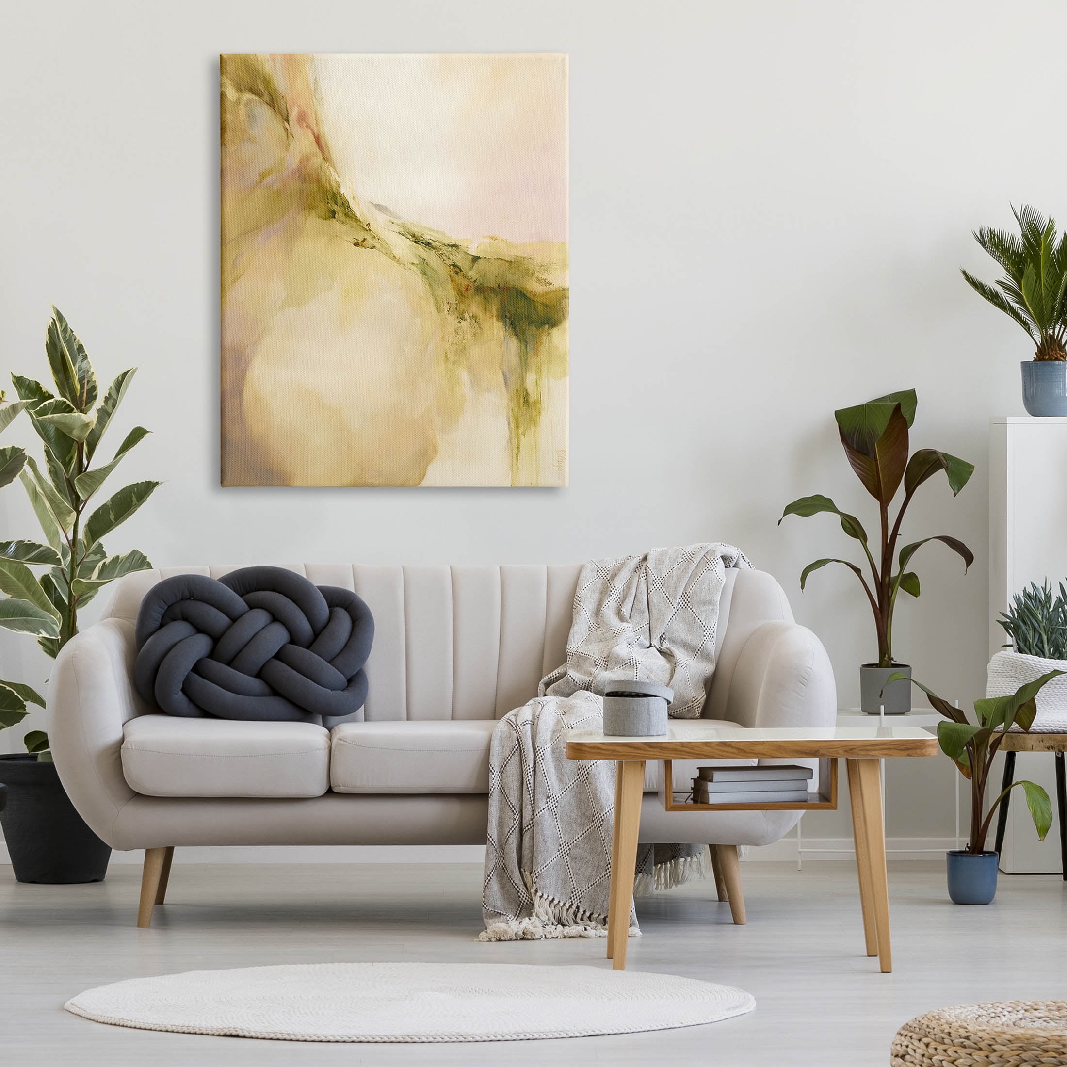 Soft Abstract Neutral Composition Abstract Graphic Art Gallery Wrapped Canvas Print Wall Art