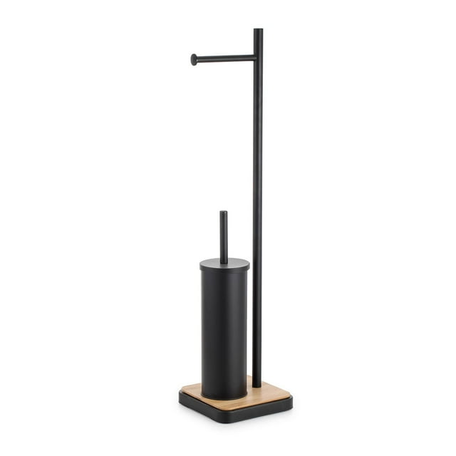 Jessar - Porte-Papier Toilette avec Brosse de Toilette, Noir