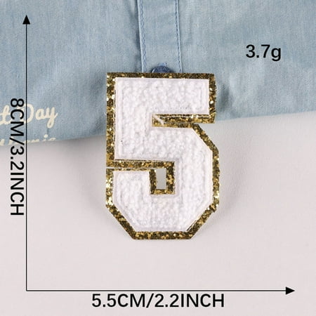 

Home Appliances Computer Embroidery Towel Embroidery White 0-9 Number Embroidery Stickers Clothing Accessories Clothing And Hat Accessories Patch Cloth Stickers