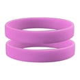 thumbnail image 2 of SmartBy 2 Pcs Men Women Silicone Wristbands Solid Color Sports Bracelet Bangle Gift, 2 of 7