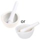 thumbnail image 1 of Porcelain Mortar And Pestle Set White Mixing Crusher Storage Bowl Combination, 1 of 5