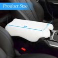 thumbnail image 2 of KAIYANG Cojín/funda para consola central, 29 x 19 cm, funda de piel de oveja de primera calidad, accesorios para el interior del coche para mujeres, color blanco, 2 of 4