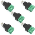 thumbnail image 1 of 5 Adaptadores de Bloque de Terminales de Tornillo de 6 Pines A RJ12 Macho para Extensión de Cable de Teléfono Cat3, Conectores Modulares RJ12 6P6C, 1 of 1