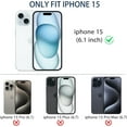 thumbnail image 4 of Phone Case for iPhone 15 6.1 inches, Soft TPU Wavy Edges Precise Camera Protection Shockproof Phone Covers for Women Men Boy Girls (Pink), 4 of 12