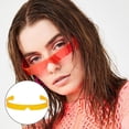 thumbnail image 3 of Fashionable Chic V-shaped Rimless Women Men 400 Protect Ultralight Orange, 3 of 8