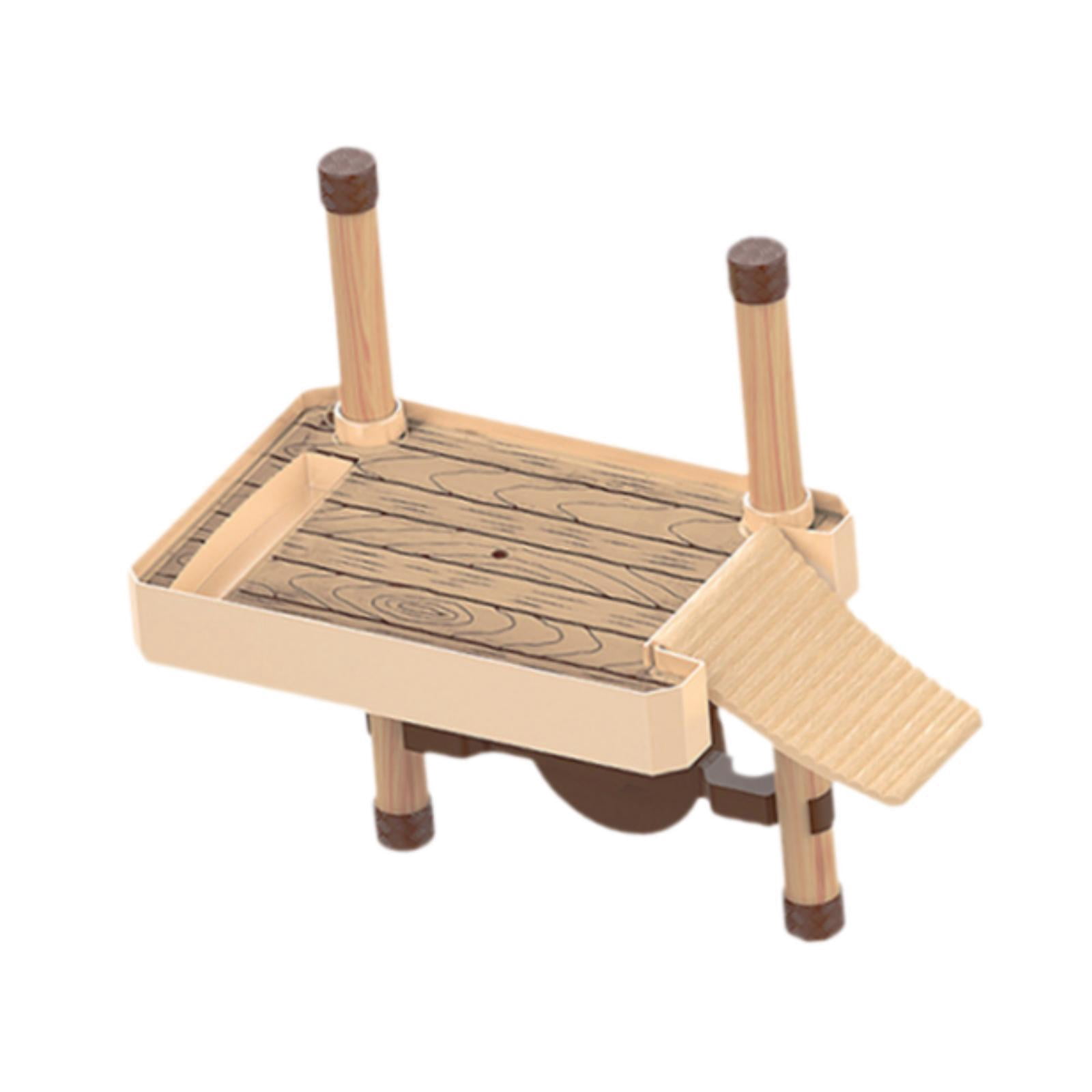 Bvdfgk Turtle Pier Float Aquarium Tortoise Dock for Aquariums Tank with Ramp Ladder