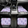 thumbnail image 6 of ZICANCN Waterproof Car Floor Mats Full Set, Sparkles Love Heart Automotive Carpet Mats for Vehicle Trucks Suv Jeep, 4 Pieces, 6 of 6