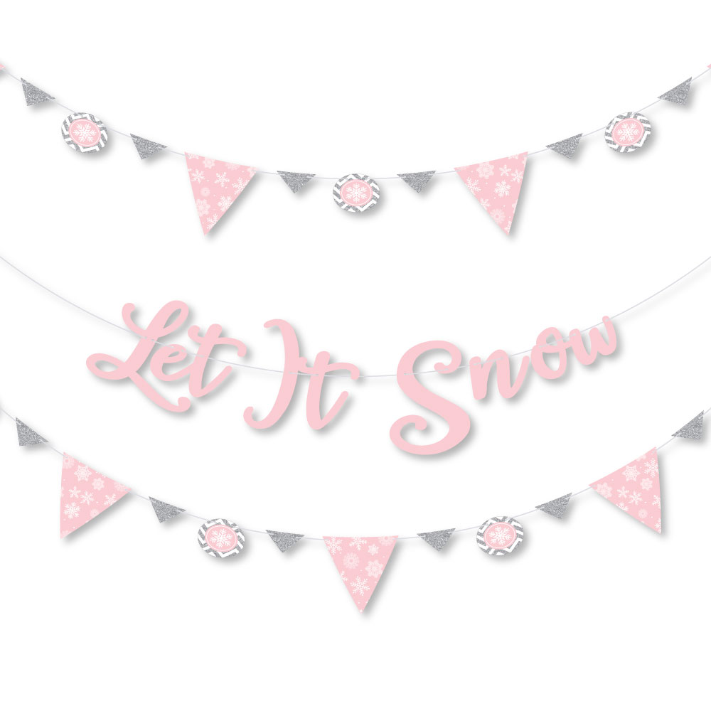 Banners Stickers Confetti Holiday Snowflake Party Or Baby