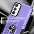 thumbnail image 6 of YEYKX Case for Samsung Galaxy A54 5G, Ring Holder Kickstand Anti-Fingerprint Non-slip Anti-Drop Heavy Duty Defender Rugged Case Cover for Samsung A54 5G Phone 6.4 inches,Purple,For Galaxy A54(5G), 6 of 10