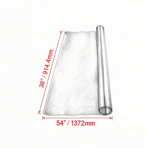 36 x 54 Inch 1.5mm Thick Clear PVC Table Protector, Waterproof & Easy-Clean Desk Pad, Rectangle for Office, Dining & Dresser