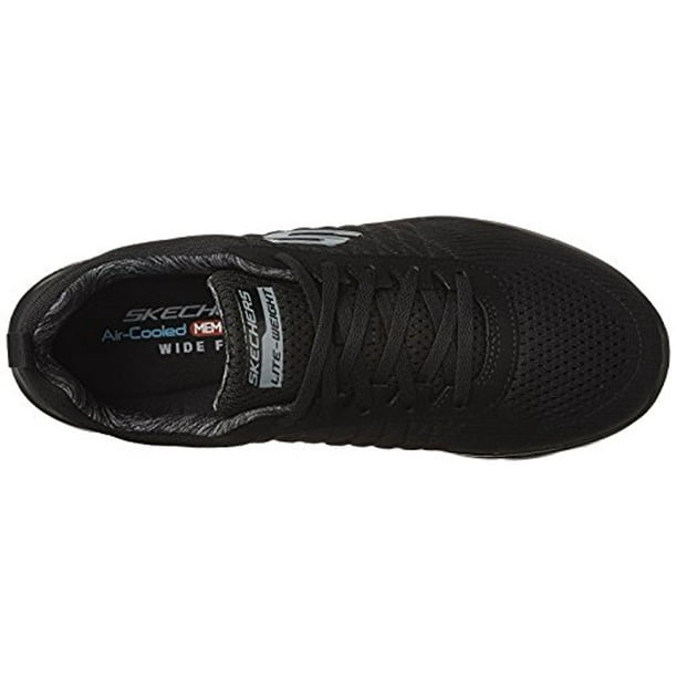 cómo utilizar alma Majestuoso 52185 Black Skechers Shoes Men Memory Foam Comfort Sport Run Train Mesh  Athletic - Walmart.com