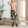 thumbnail image 2 of Balery Colorful Bulldog Duo Pantalones de pijama para hombre, pijama ultraligero, pantalón de descanso-X-Large, 2 of 6