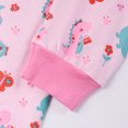 thumbnail image 4 of WIBACKER Toddler & Little Girls Cotton Knit Pajama 2-Piece Long Sleeves Pants Pjs Set 2-9 Years, 4 of 10
