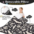 thumbnail image 3 of Black Halloween Spooky Elements Toddler Nap Mats for Kids Preschool,50"x20" Sleeping Mat Bag or Kids,Toddler Sleeping Bag,Toddler Nap Mat or Daycare, 3 of 6