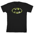 thumbnail image 5 of Batman Camo Logo Toddler Boy's Black T-shirt-2T, 5 of 7