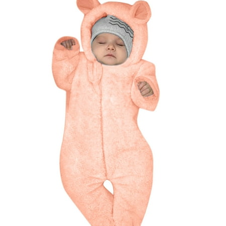 

Coat Ears Romper Jumpsuit Boy Bear Hooded Girl Footed Baby Boys Romper&Jumpsuit Baby Boy Clothes Beach Simple Pack