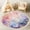 Color 3, variant on Washable Non Slip 3ft Round Rug, Watercolor Evergreen Pine Forest Misty Fog Landscape Circle Area Rugs with Tassels Carpet for Nursery Bedroom Living Room Playroom Tent rug Tent Castle