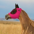 thumbnail image 6 of SmithBuilt Horse Fly Mask (Pink, Cob) - Mesh Eyes and Ears, Breathable Fabric, UV Protection, 6 of 6