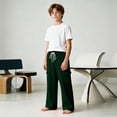 thumbnail image 6 of Boys Girls Sweatpants Straight Wide Leg Baggy Pants Kids Open Bottom Athletic Basic Casual Trousers Fall Winter Clothing 5-16Y, 6 of 10