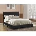 thumbnail image 2 of Dorian Faux Leather Upholstered California King Bed Black, 2 of 4