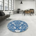 thumbnail image 3 of Ahgly Company Indoor Rectangle Patterned Jeans Blue Novelty Area Rugs, 3' x 5', 3 of 6