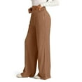 thumbnail image 6 of Resicozy Oversized Wide Leg Sweatpants Women Baggy Lightweight High Waisted Athletic Pants with Pockets Y2k Causal Palazzo Pant Light Brown 2XL, 6 of 6