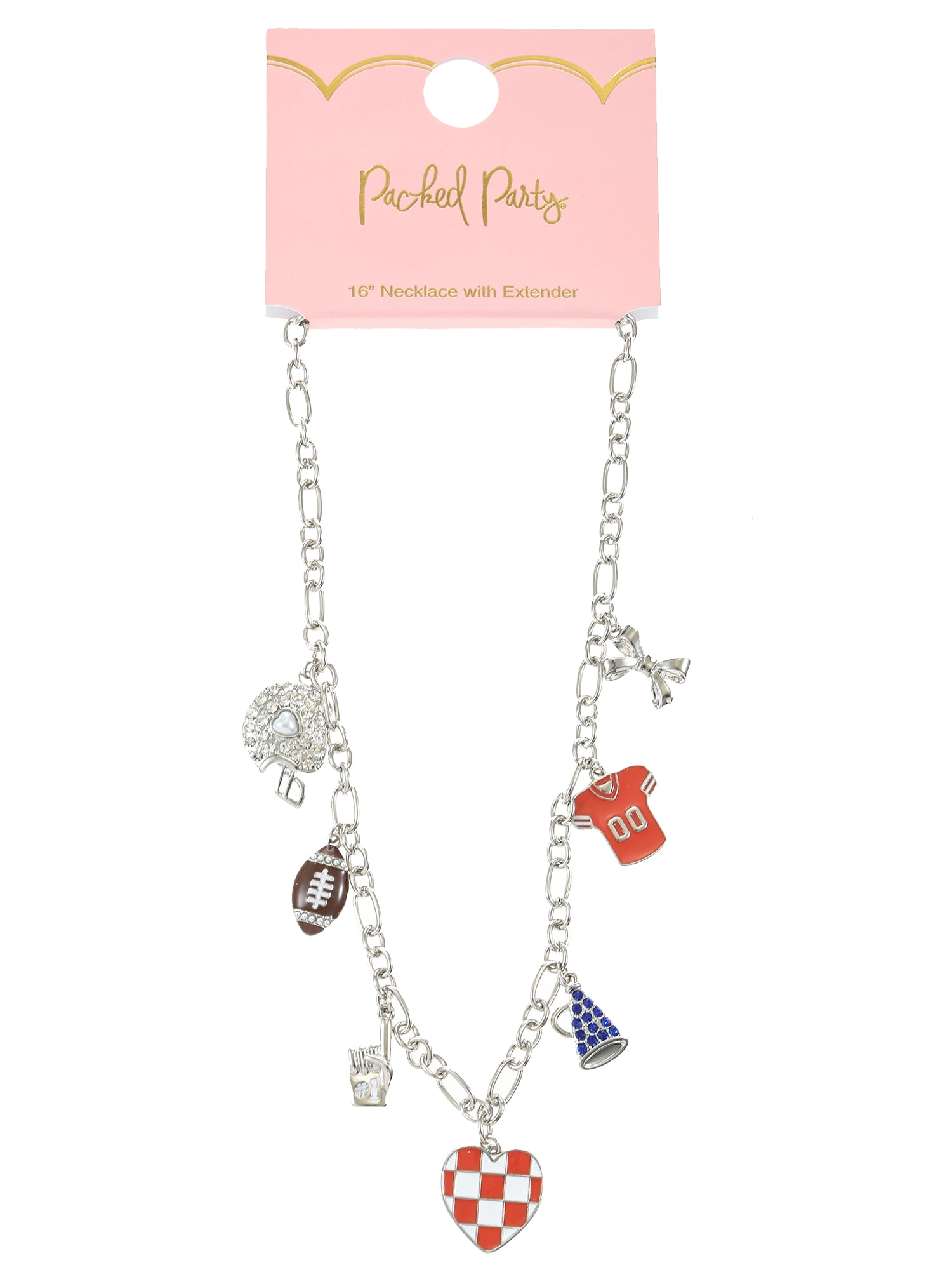 Packed Party Women's Game Day Charm Necklace
