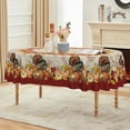 thumbnail image 3 of Thanksgiving Tablecloth 60×84 Inch Rectangular, Turkey Pumpkin Autumn Fall Harvest Vintage Washable Table Cover for Party Picnic Dinner Decor, 3 of 6