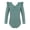 Green, variant on Alvivi Girls Ruffle Shoulder Ballet Dance Gym Leotard One Piece Long Sleeve Crisscross Bodysuit Orange Pink 13-14