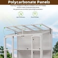 thumbnail image 5 of MIDODO 78 Inch Wooden Large Cold Frame Greenhouse with Openable Roof and 2-Tier Shelves, Balcony Portable Greenhouse Cabinet, 5 of 10