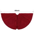 thumbnail image 2 of Falda para árbol de Navidad, tejida LimBridge, 122 cm, color rojo vino, 2 of 8