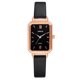 thumbnail image 2 of Reloj de cuarzo para mujer, relojes para mujer JINJIS, reloj de cuarzo informal con esfera rectangular y correa de cuero para mujer, reloj de cuarzo, 2 of 3