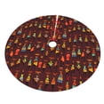 thumbnail image 5 of Cauagu 48" Christmas Tree Skirt Dancing African Women1 Pattern Christmas Tree Decorations Tree Mat for Xmas Decorations Occasion Holiday Home Decor -48", 5 of 7