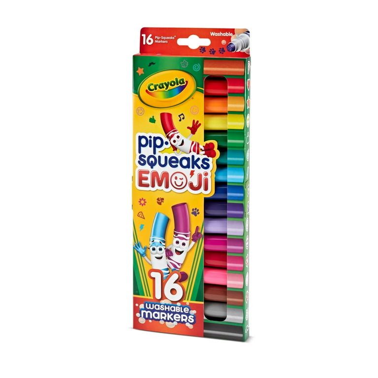 Crayola Washable Mini Emoji Stamp Markers 16 Count for Kids