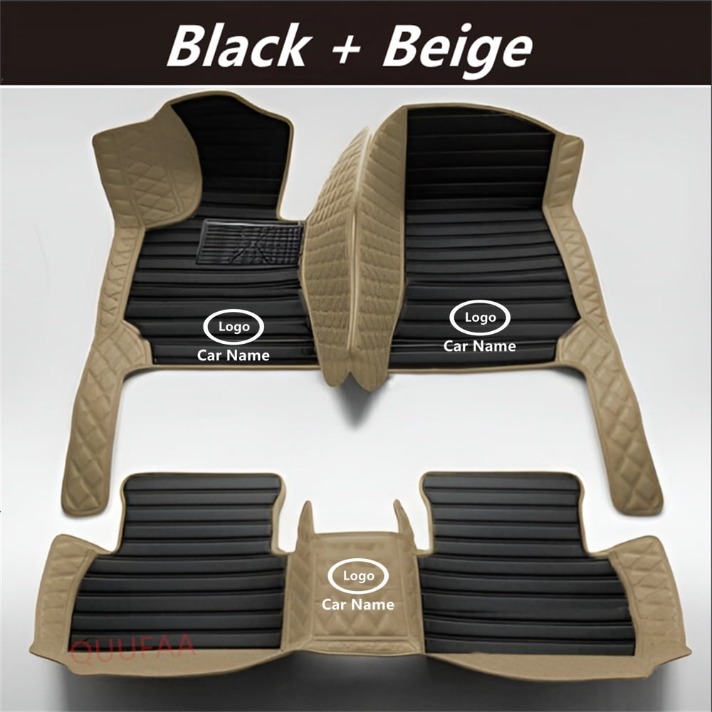 Custam Car Liners Floor Mats Full Set For Dodge Durango WD 2011-2026 Year Car Floor Mats 3D All-Weather Front & Rear Liner Leather Waterproof