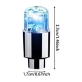 thumbnail image 2 of LED Tire Valve Stem Caps Lights 4PCS - Waterproof Rotating Flash Wheel Light for Car Truck SUV Motorcycle Bicycle Glow in Dark Tyre Dust Caps Night Riding Decoration, 2 of 5