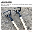 thumbnail image 2 of Hand Tools Agricultural Rake Hoe Landscape Rake Rakes for Lawns Garden Cultivator Iron Rake Small Rake with Handle, 2 of 6