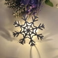 thumbnail image 6 of Christmas Lights Snowflake String Lights - 65 Inch 10LED Warm White String Lights USB Operated Christmas Decorations Snowflake Decor for Bedroom Mantle Fireplace Porch, 6 of 6