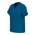 thumbnail image 4 of JULMCOMO Royal Blue Scrubs Sets for Women Plus Size Medical Scrubs Stretchy V Neck Scrub Tops and Pants Scrub Sets Nursing Top Scrubs for Tall Women Royal Blue M, 4 of 7